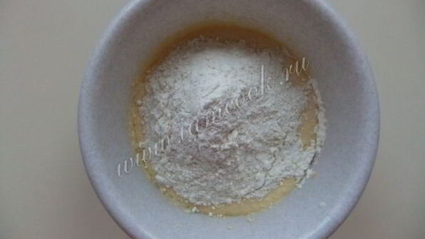 вафли с рисовой кашей и киселем