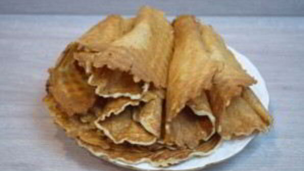 вафли в вафельнице