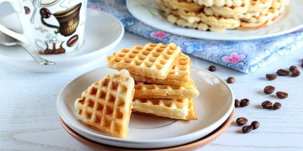 Рецепт венских вафель на кефире