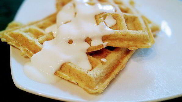 яблочные вафли