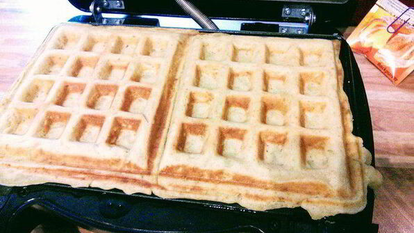 яблочные вафли