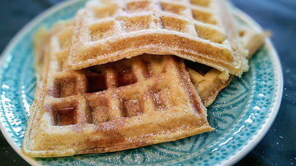 яблочные вафли