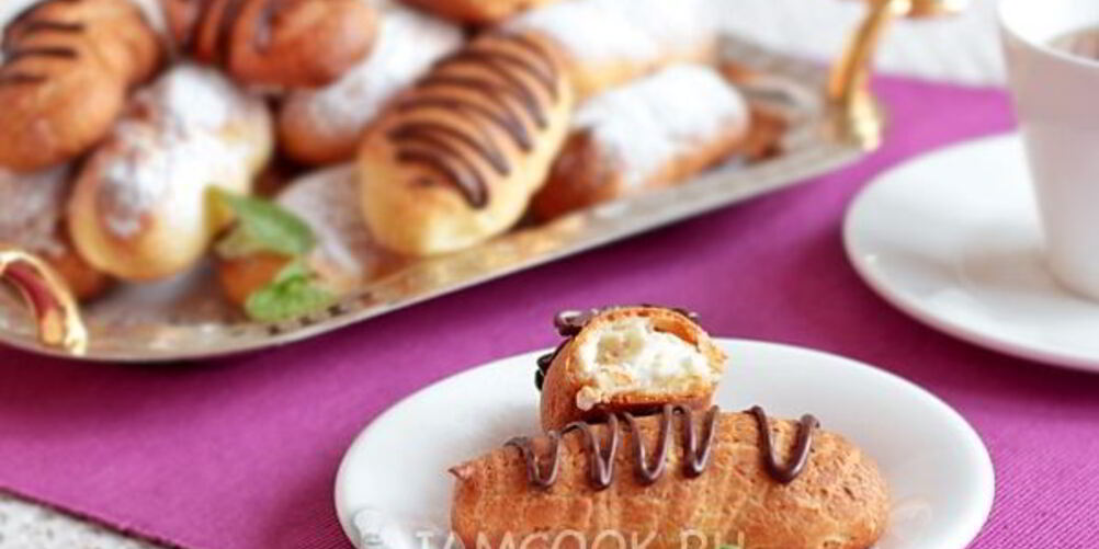 Рецепт творожного крема для эклеров