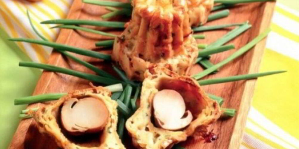 Рецепт эклеров из заварного теста с белыми грибами