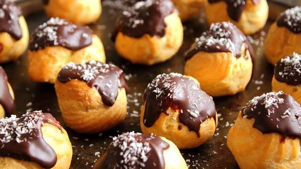 эклеры с кофейным кремом гроза