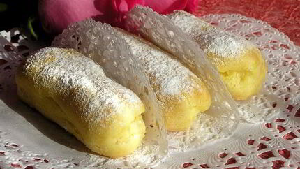Эклеры с лимонным заварным кремом