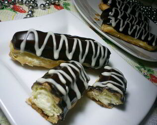 Эклеры с масляно-заварным кремом