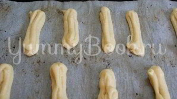 эклеры с творожным сыром