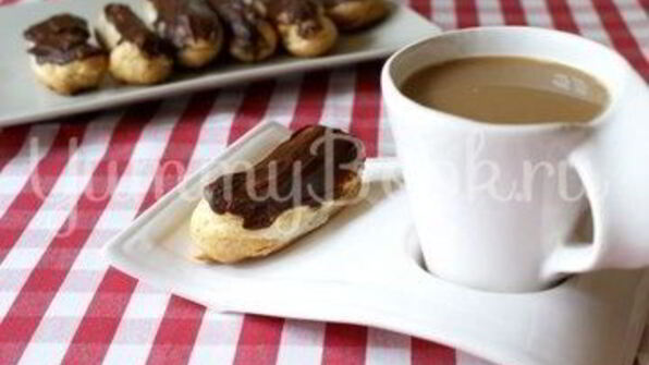 эклеры с творожным сыром