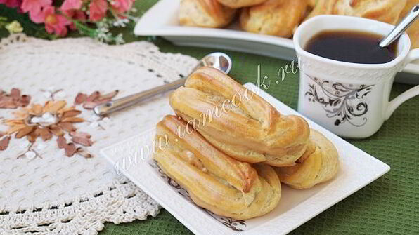 эклеры со сгущенкой