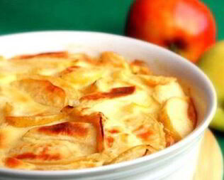 Бургундская яблочная запеканка