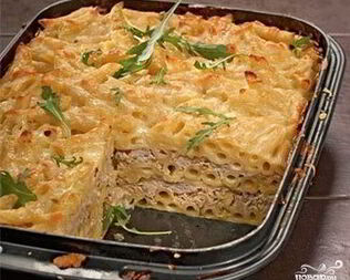 Макаронная запеканка с фаршем