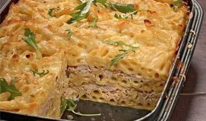 Макаронная запеканка с фаршем
