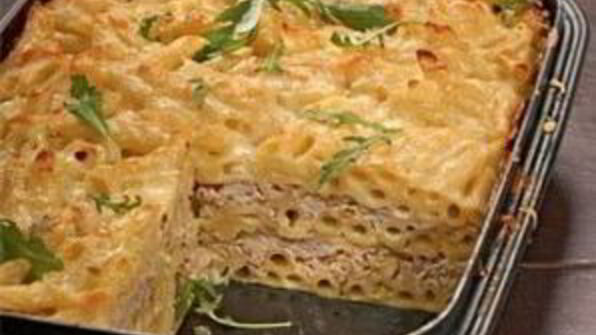 макаронная запеканка с фаршем