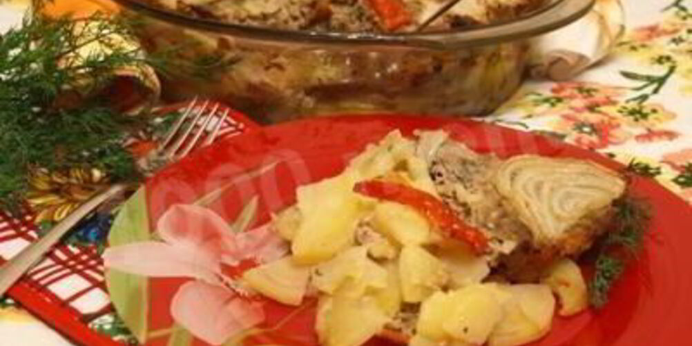 Рецепт овощной запеканки с мясным фаршем