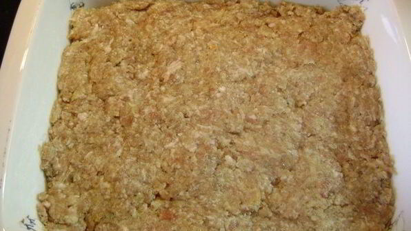 слоеная запеканка с мясом и сыром