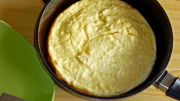 творожная запеканка на сковороде