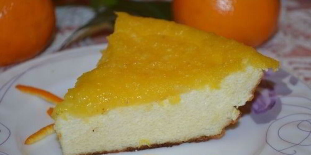 Рецепт творожной запеканки с апельсином