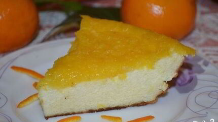 Творожная запеканка с апельсином