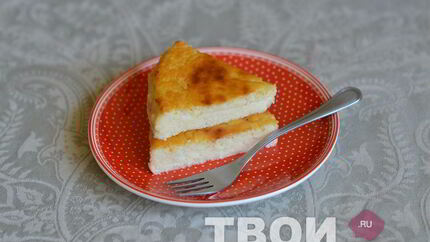 Творожная запеканка с бананом