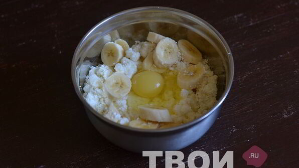 творожная запеканка с бананом