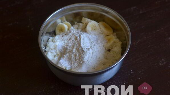 творожная запеканка с бананом