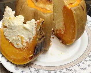 Творожная запеканка в тыкве