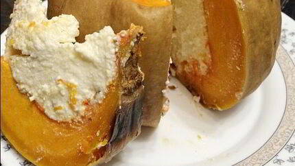 Творожная запеканка в тыкве