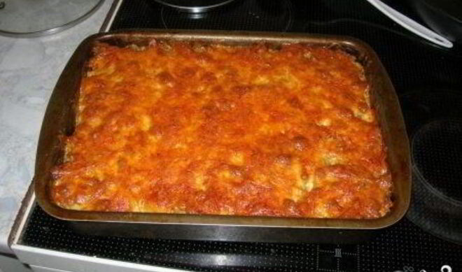 Запеканка из фарша в духовке