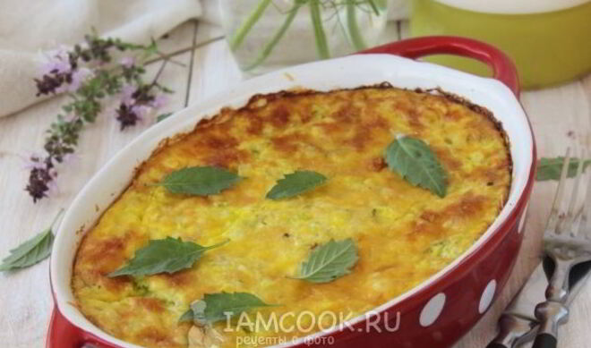 Запеканка из кабачков с рисом
