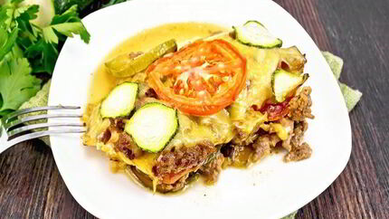 Запеканка из кабачков в микроволновке