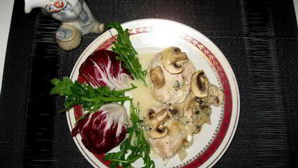 Запеканка из курицы с голубым сыром