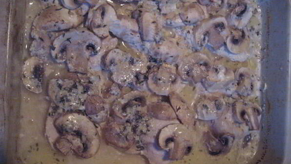 запеканка из курицы с голубым сыром