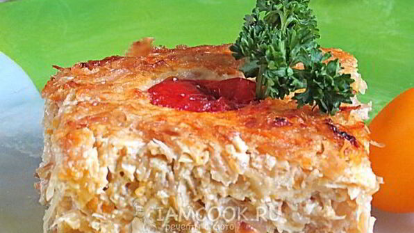 запеканка из молодой капусты с яйцами