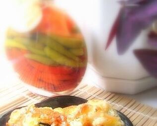 Запеканка из цветной капусты со шпинатом