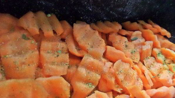 запеканка-перевертыш из печени и овощей