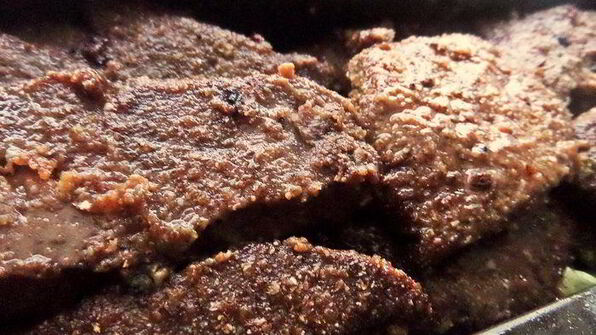 запеканка-перевертыш из печени и овощей