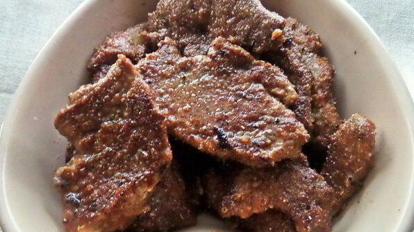 запеканка-перевертыш из печени и овощей