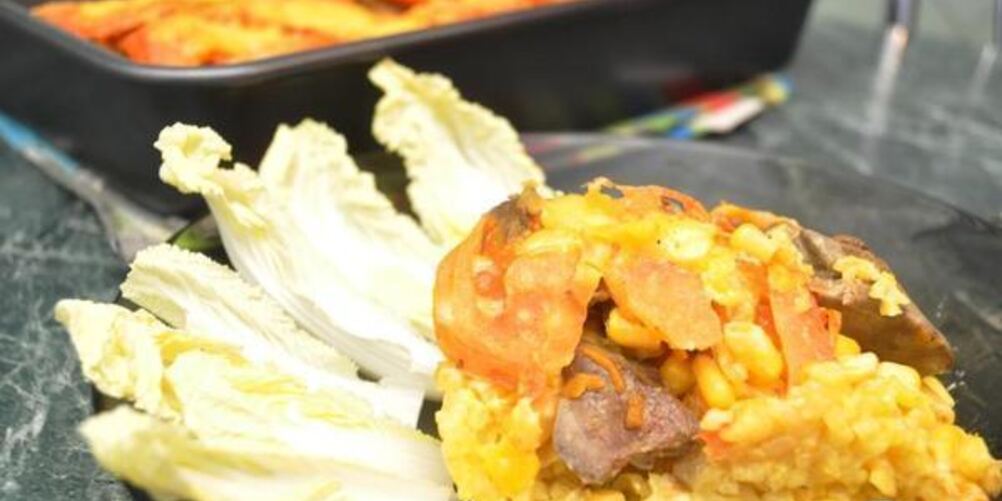 Рецепт запеканки с печенью и бурым рисом