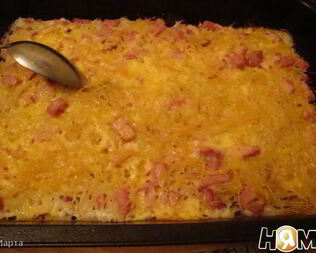 Запеканка с ветчиной