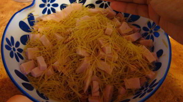 запеканка с ветчиной