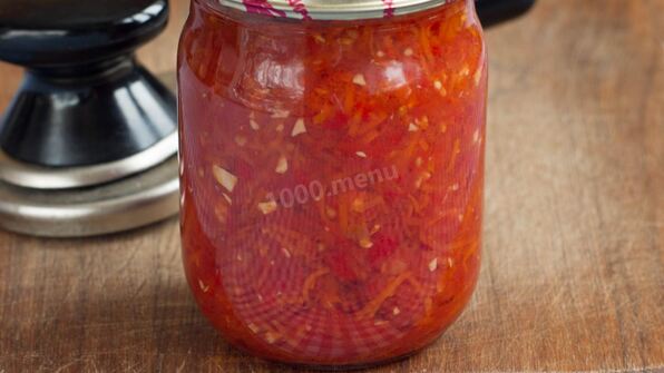 аджика с яблоками и помидорами