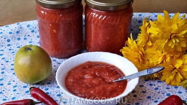 аджика с яблоками на зиму