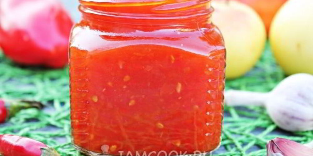 Рецепт аджики сладкой на зиму с яблоками