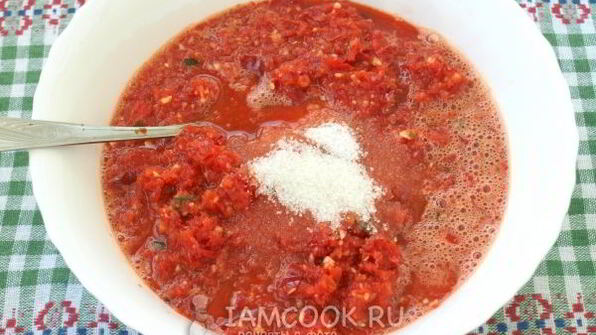 аджика сырая из красного перца