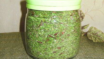 Ботва свеклы на зиму