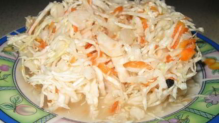 Домашняя квашеная капуста с морковью