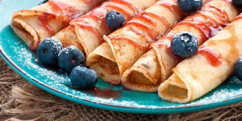 Рецепт блинчиков с джемом