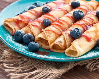 Блинчики с джемом