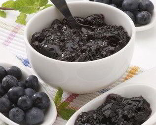 Быстрый черничный джем